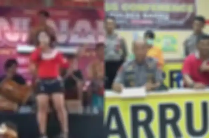 Aksi nekad pedangdut ini yang rela telanjang dada demi saweran Rp 100 ribu berujung ke kantor polisi