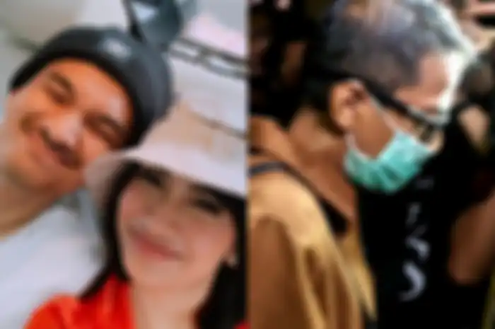 Pilih bungkam dan menghindari awak media, Ayah Vanessa Angel berjalan cepat gunakan masker
