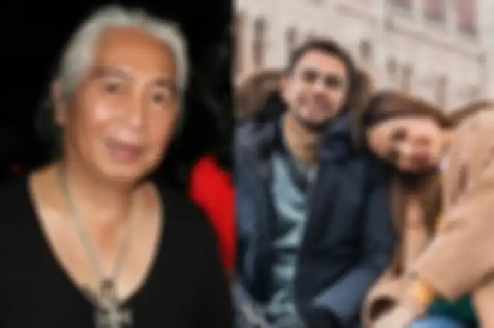 Gideon Tengker (kiri) - Raffi Ahmad dan Nagita Slavina (kanan)