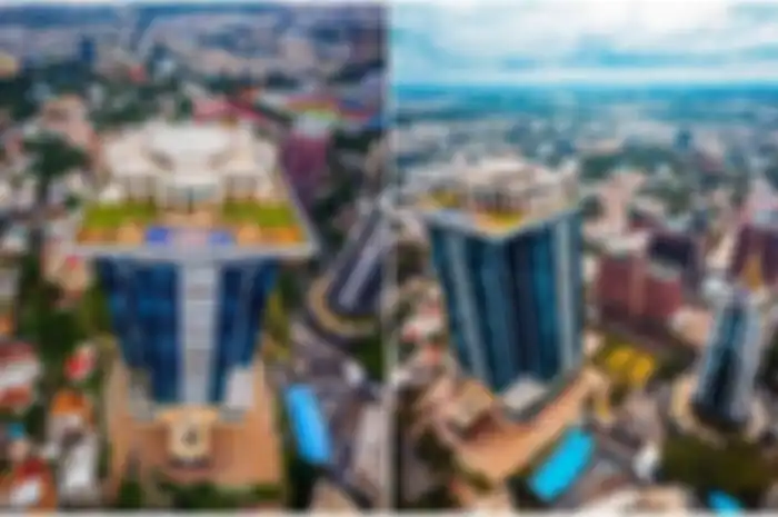 Miliarder India Ini Bikin Replika Gedung Putih di Atap Sebuah Gedung Pencakar Langit.