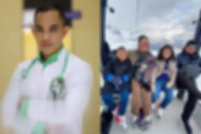 Cover Kolase Foto Dokter Yusuf SPOG  dan keluarga Krisdayanti.