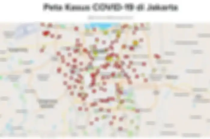 peta penyebaran virus corona di Jakarta