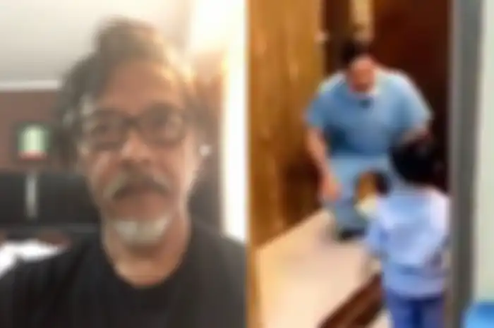 Sudjiwo Tedjo terharu melihat video seorang Dokter yang menolak peluk sang anak karena takut tertular virus corona dari ayahnya