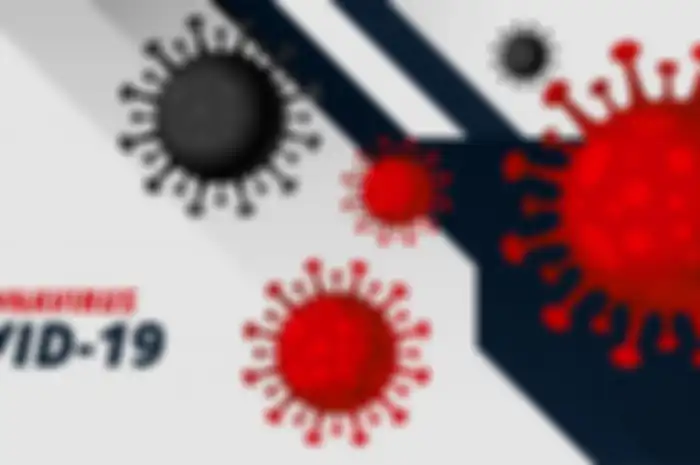 Illustrasi virus corona