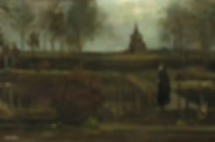 Lukisan Van Gogh Parsonage Garden at Neunen in Spring yang hilang.