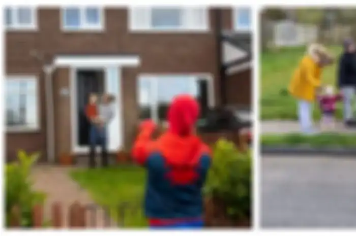 Hibur Anak-anak yang di Rumah Saat Lockdown, 2 Instruktur Bela Diri Ini Berubah Jadi Spider-Man