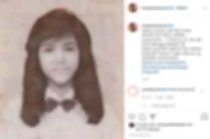 Foto masa muda Maia Estianty saat masih SMP.