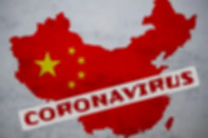 Ilustrasi virus corona di China