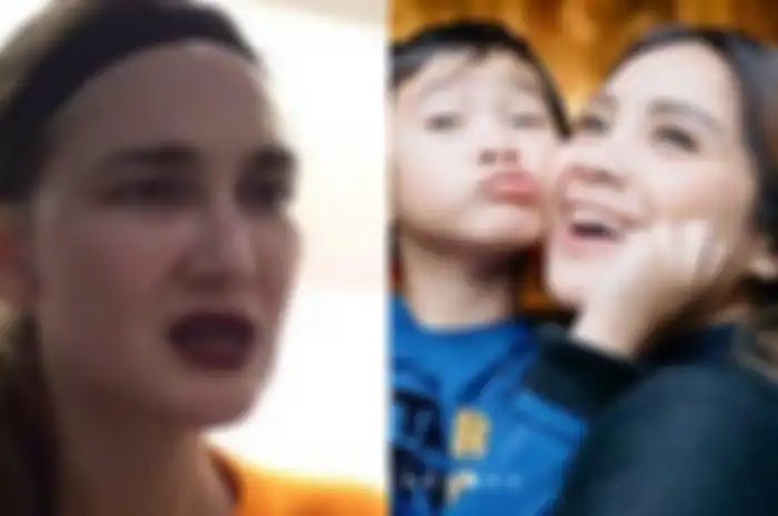 Nagita Slavina ngaku sering rebutan TV dengan sang anak hingga bangun kesiangan, begini reaksi Luna Maya