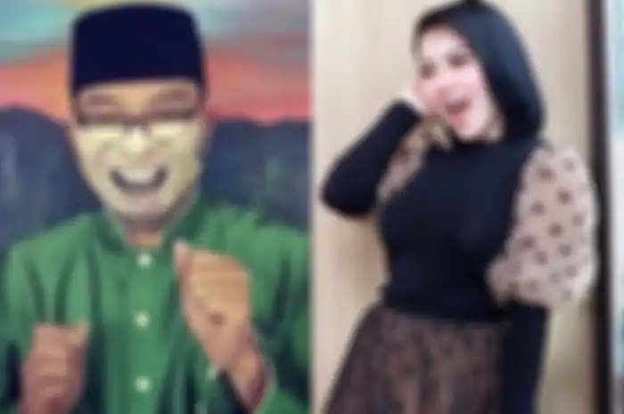 Ridwan Kamil kenakan masker wajah unik mirip senyum Syahrini, begini reaksi Inces yang tak terduga