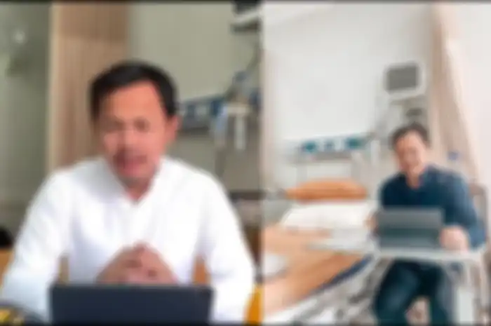 Kolase foto Wali Kota Bima Arya saat dirawat di ruang isolasi