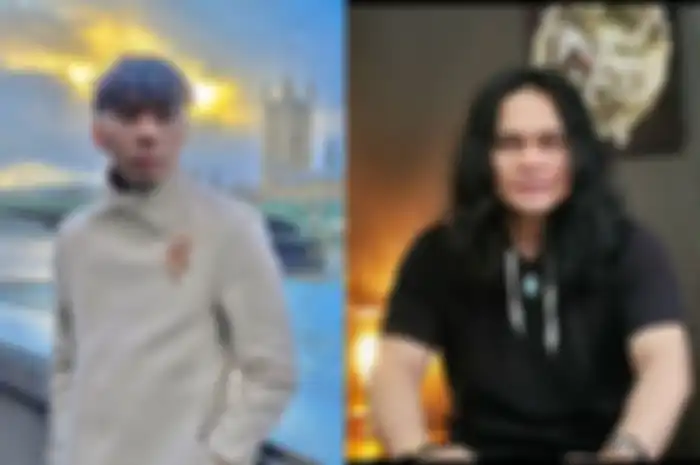 Kolase foto Mbah Mijan dan Roy Kiyoshi