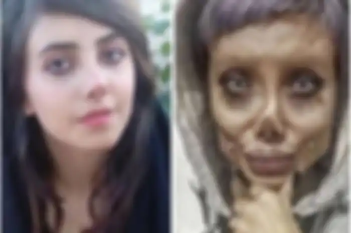 Sahar Tabar yang dijuluki zombie Angelina Jolie