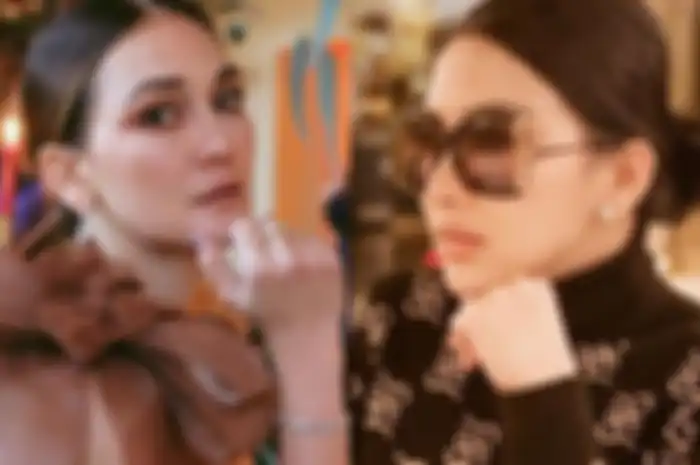 Kepergok kenakan brand kecintaan Syahrini, intip potret luna maya saat berpose degan aktor ini, tampilannya tak kalah dari istri Reino Barack