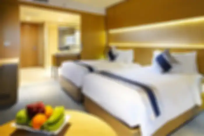 Ilustrasi kamar hotel.