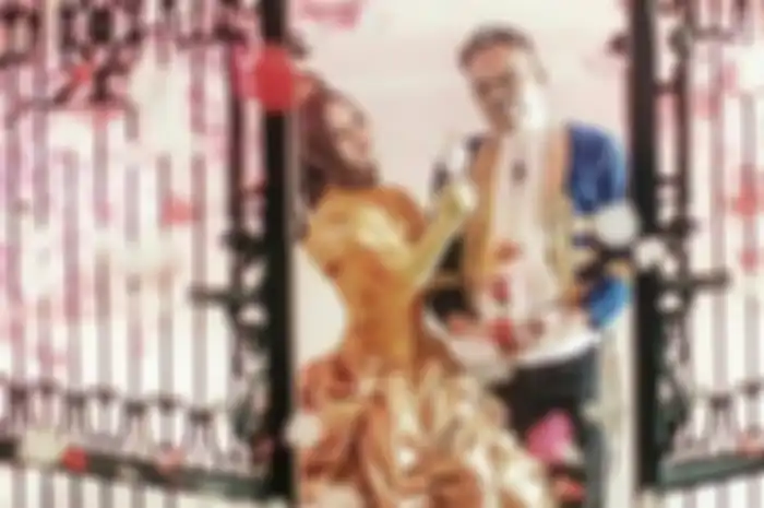 Foto pernikahan Vicky Prasetyo dan Angel Lelga di tahun 2018 silam 