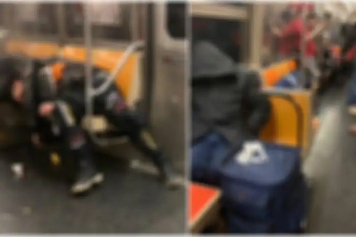 Dampak virus corona Covid-19 terhadap warga miskin, terlantar, dan tunawisma di 'Subway' New York, Amerika Serikat.