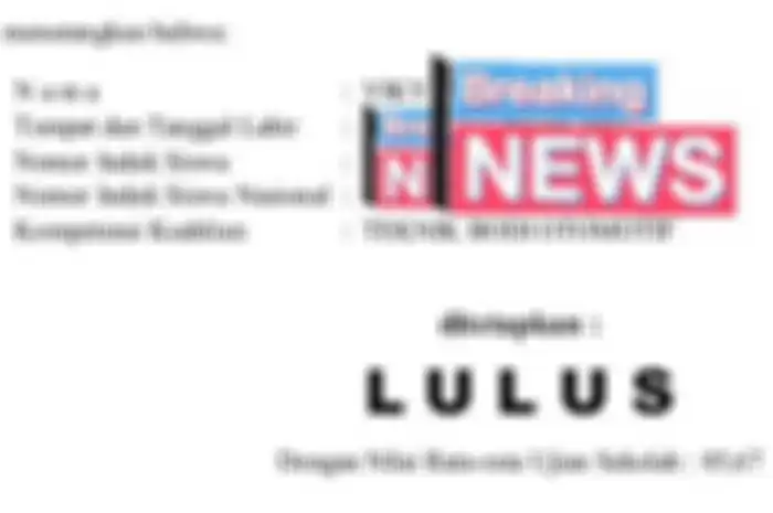 surat keterangan lulus oleh siswa yang diunggah di twitter
