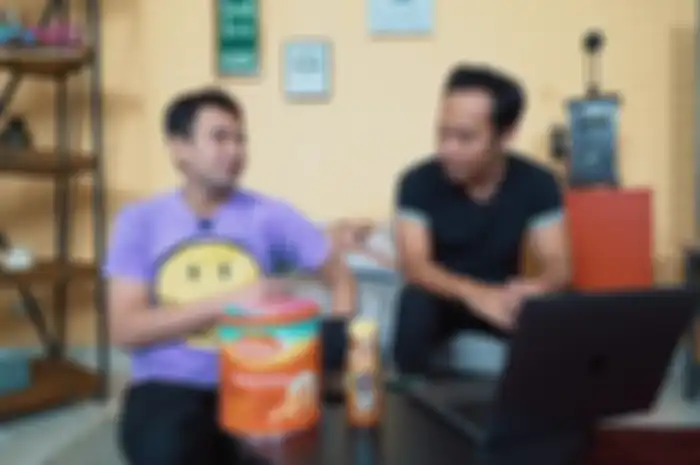 Raffi Ahmad dan Denny Cagur saat membicarakan Olga Syahputra 