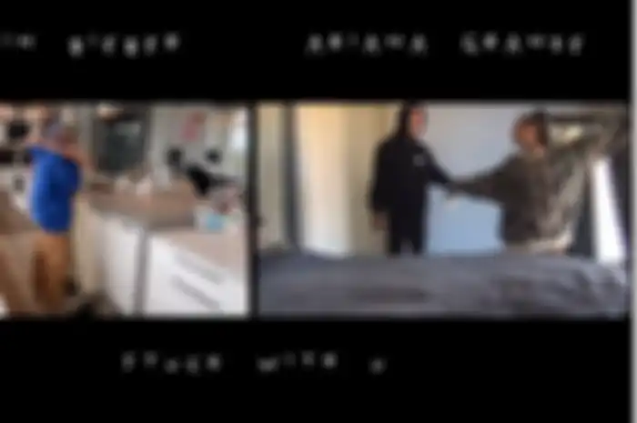 Justin Bieber dan Ariana Grande bersama pasangannya masing-masing saat di rumah aja dalam video clip 'Stuck With U'