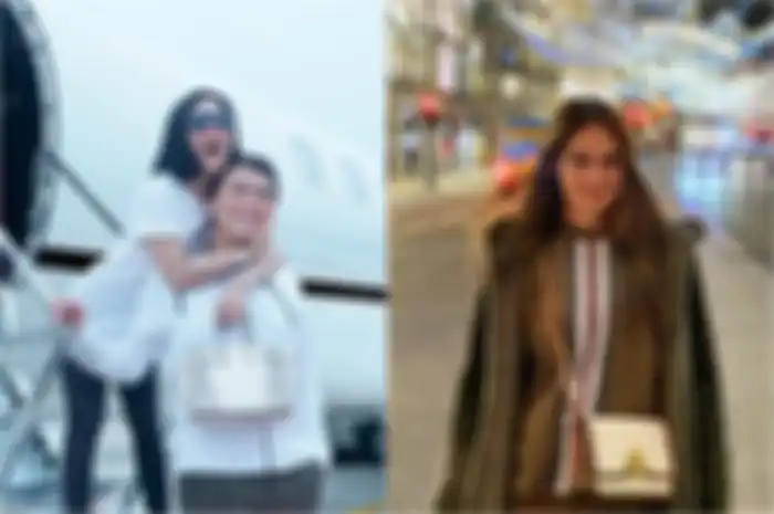 Kolase Syahrini, Reino Barack, dan Luna Maya.