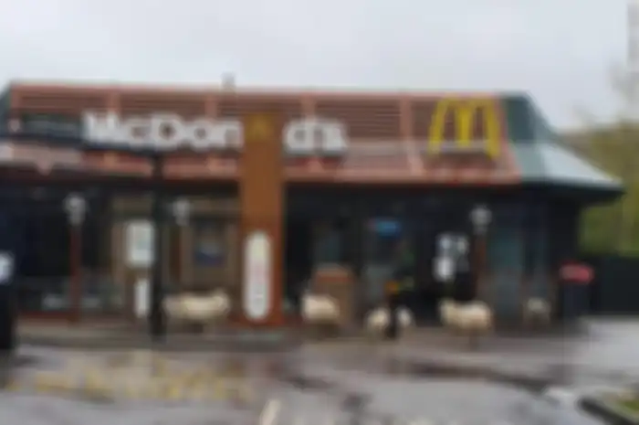 McDonald's saat lockodwn di kerumuni domba