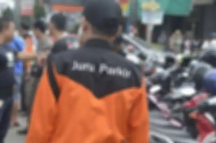 Ilustrasi tukang parkir
