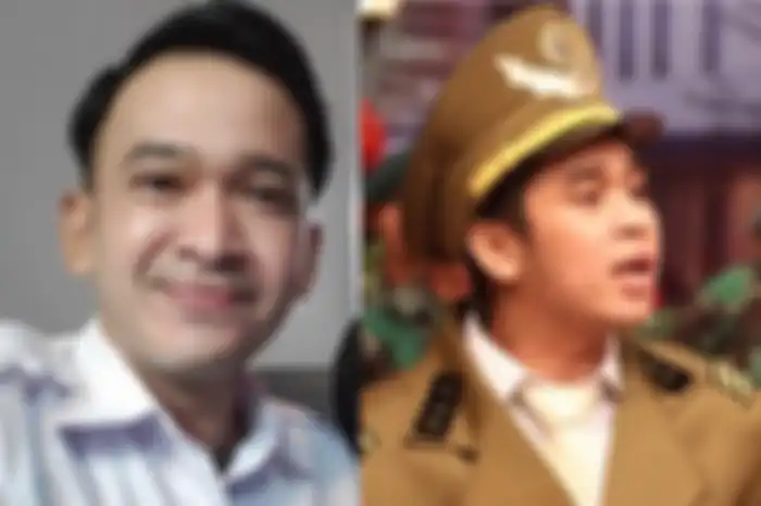 Kolase foto Ruben Onsu dan Olga Syahputra.