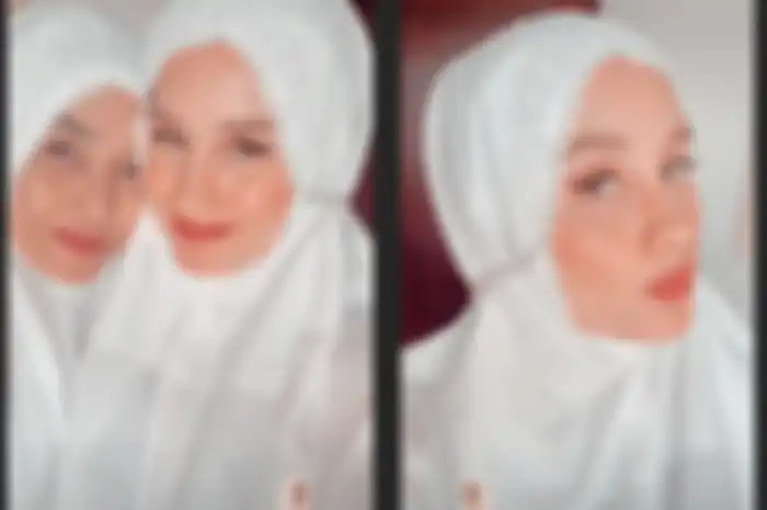 Penampilan anggun dan bersahaja Cinta Laura kenakan mukena cantik di hari lebaran bersama sang mama
