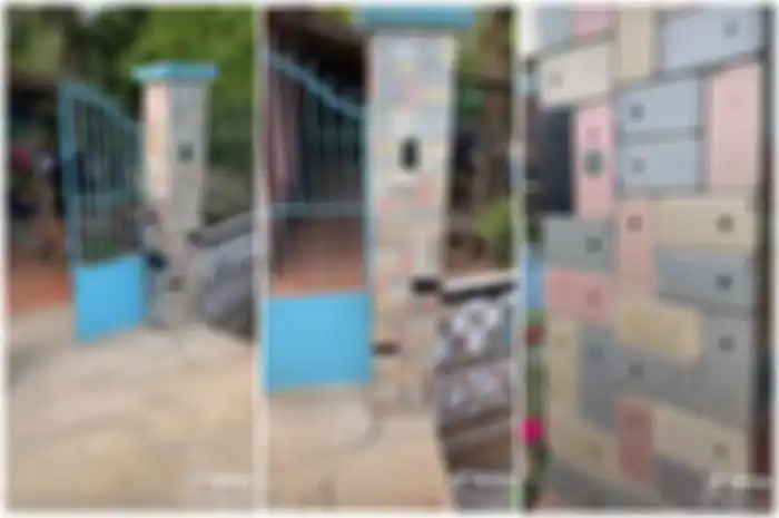 Heboh video viral tunjukkan rumah milik anak sultan, tembok pagarnya berlapis ratusan iPhone 6.