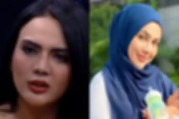 Anggita Sari melepas hijabnya