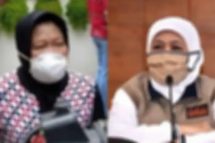 Walikota Surabaya, Tri Rismaharini dan Gubernur Jawa Timur, Khofifah Indar Parawansa