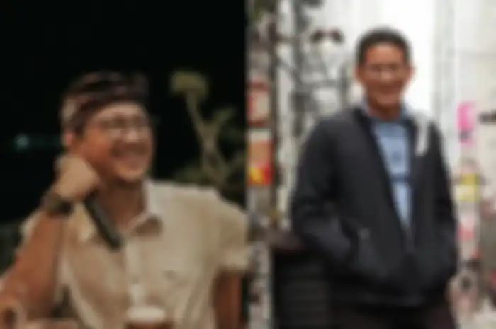 Andre Taulany dan Sandiaga Uno