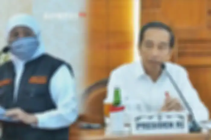 Ditantang Jokowi Kendalikan Covid-19 Dalam Dua Minggu, Khofifah Akui Sempat Bahagia Tingkat Penularan di Jatim Turun Drastis: Pak Presiden, Sebetulnya...
