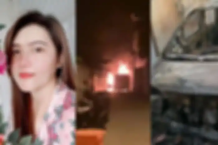 Mobil Via Vallen dibakar orang tak dikenal di Sidoarjo, Selasa (30/6/2020)  dini hari.