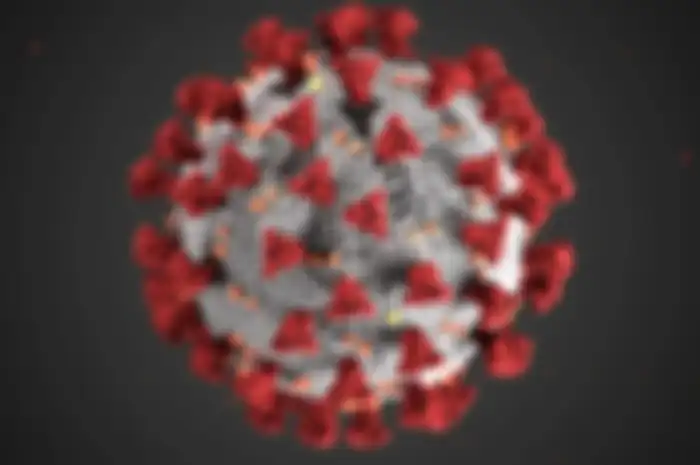 Ilustrasi virus corona.