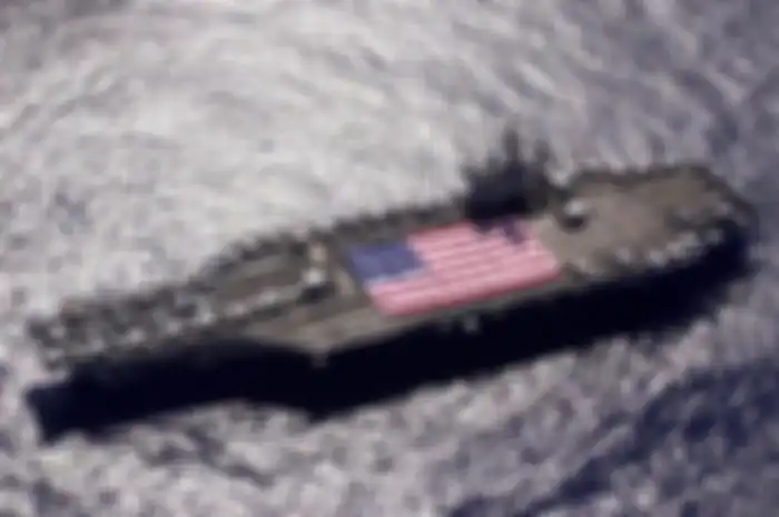 Ilustrasi kapal induk milik Angkatan Laut Amerika Serikat di wilayah Pasifik