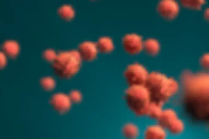 Ilustrasi virus corona di udara