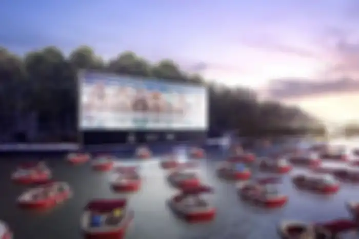 Bioskop terapung di Paris, Prancis