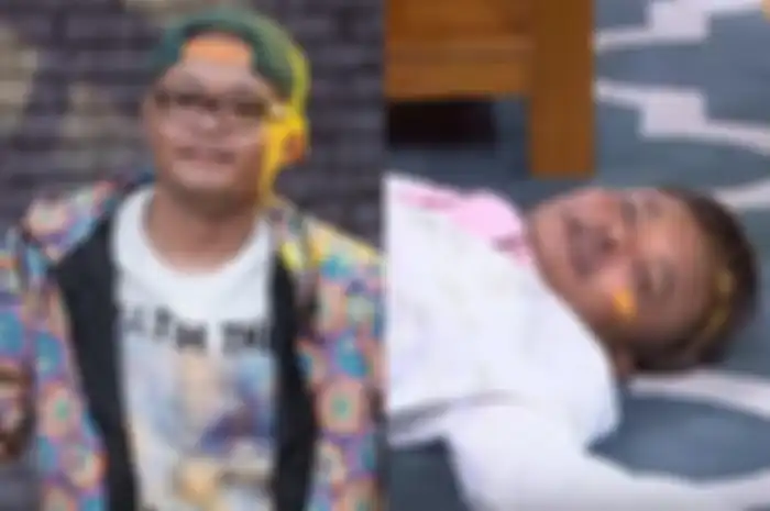 tengah live saat memandu acara di salah satu stasiun televisi, Sule mendadak bikin heboh gegara pingsan setelah nyanyikan lagu biduan ini
