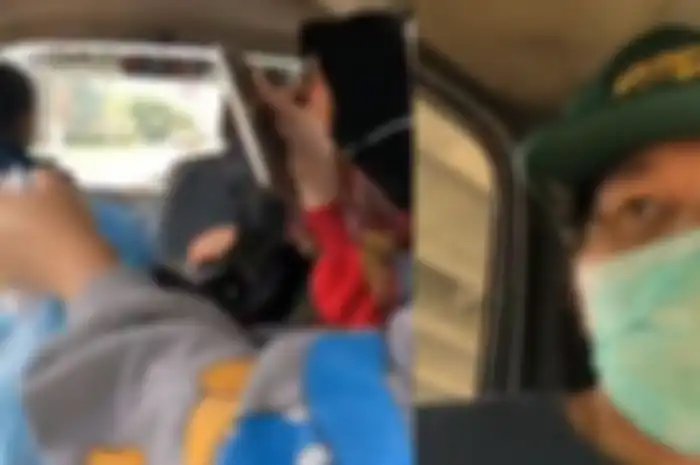 momen David Bayu vokalis Naif saat naik angkot dan diunggah di twitternya, kasian banget nggak ada yang kenal sama doi