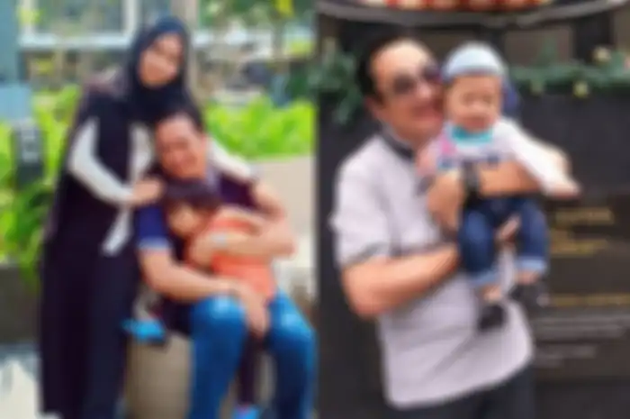 Ivan Fadilla bersama istri keduanya dan sang anak