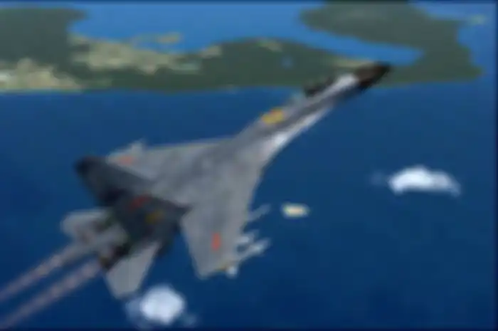 Ilustrasi pesawat tempur Flanker J-11B China