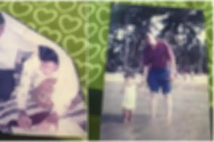 Foto saat sang ibu dan ayah sambung menikah dan kenangan masa kecil dari sosok kakak yang mencari adik perempuannya di jagat maya.