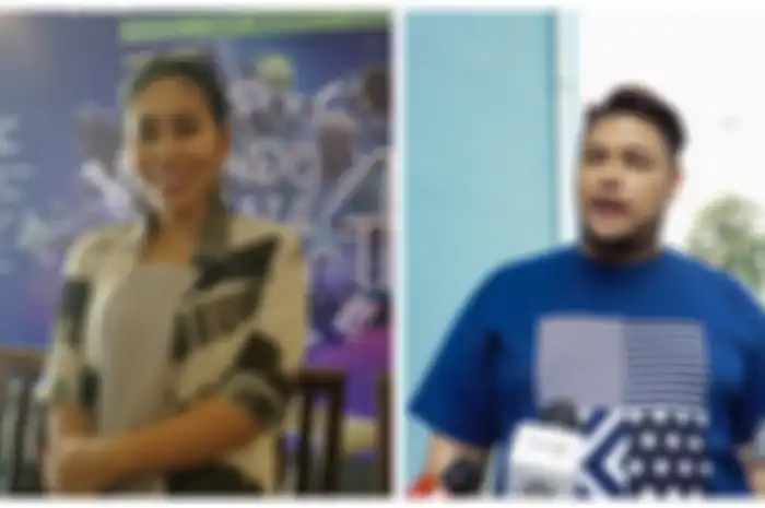 Kolase foto Evi Masamba dan Ivan Gunawan.