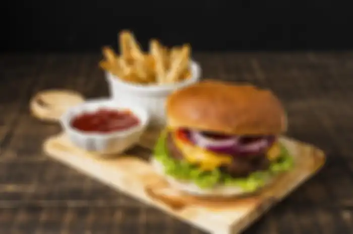 Ilustrasi makanan fast food.