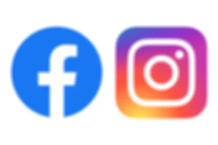 Ilustrasi Facebook dan Instagram