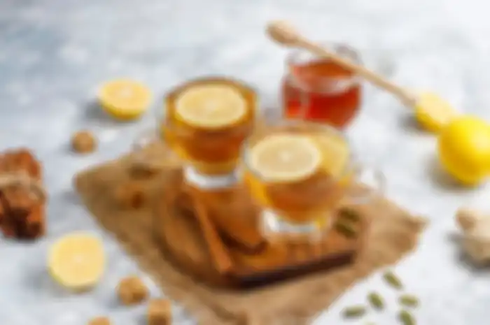 Ilustrasi teh campur lemon