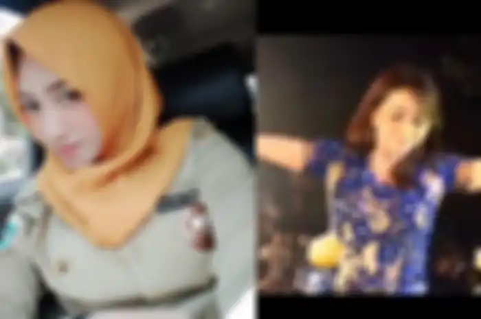 Aksi panggung kades cantik Angely Emitasari