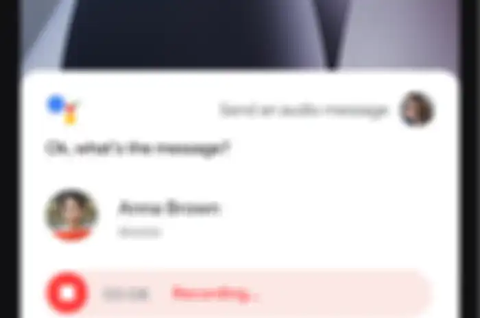 kirim pesan suara lewat Asisten Google